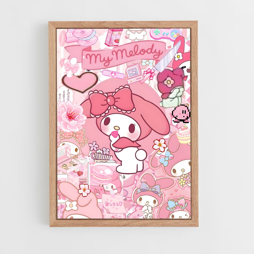ap-my melody-3 cadre Bois clair