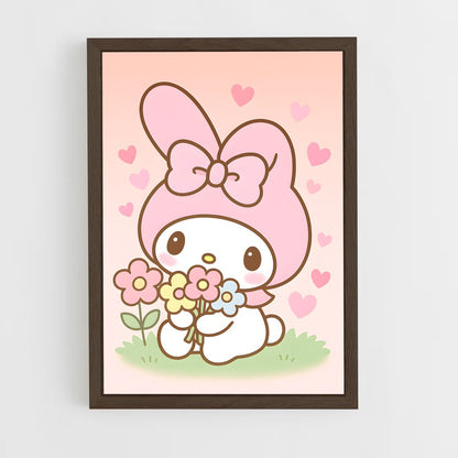 ap-my melody-5 cadre Bois foncé