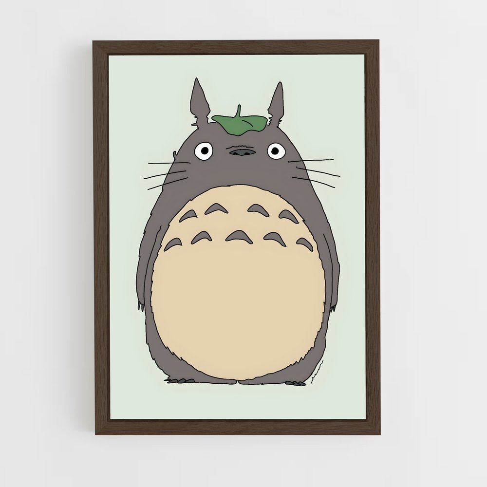 ap-my neighbor totoro-2 cadre Bois foncé