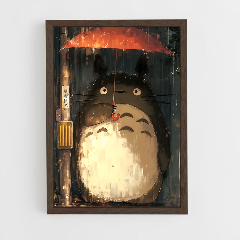 ap-my neighbor totoro-8 cadre Bois foncé