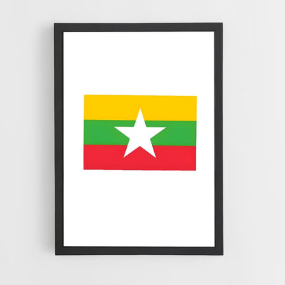 ap-myanmar flag-1 cadre Noir