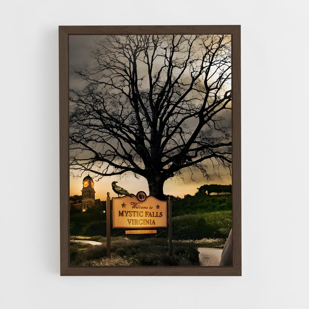 ap-mystic falls-3 cadre Bois foncé