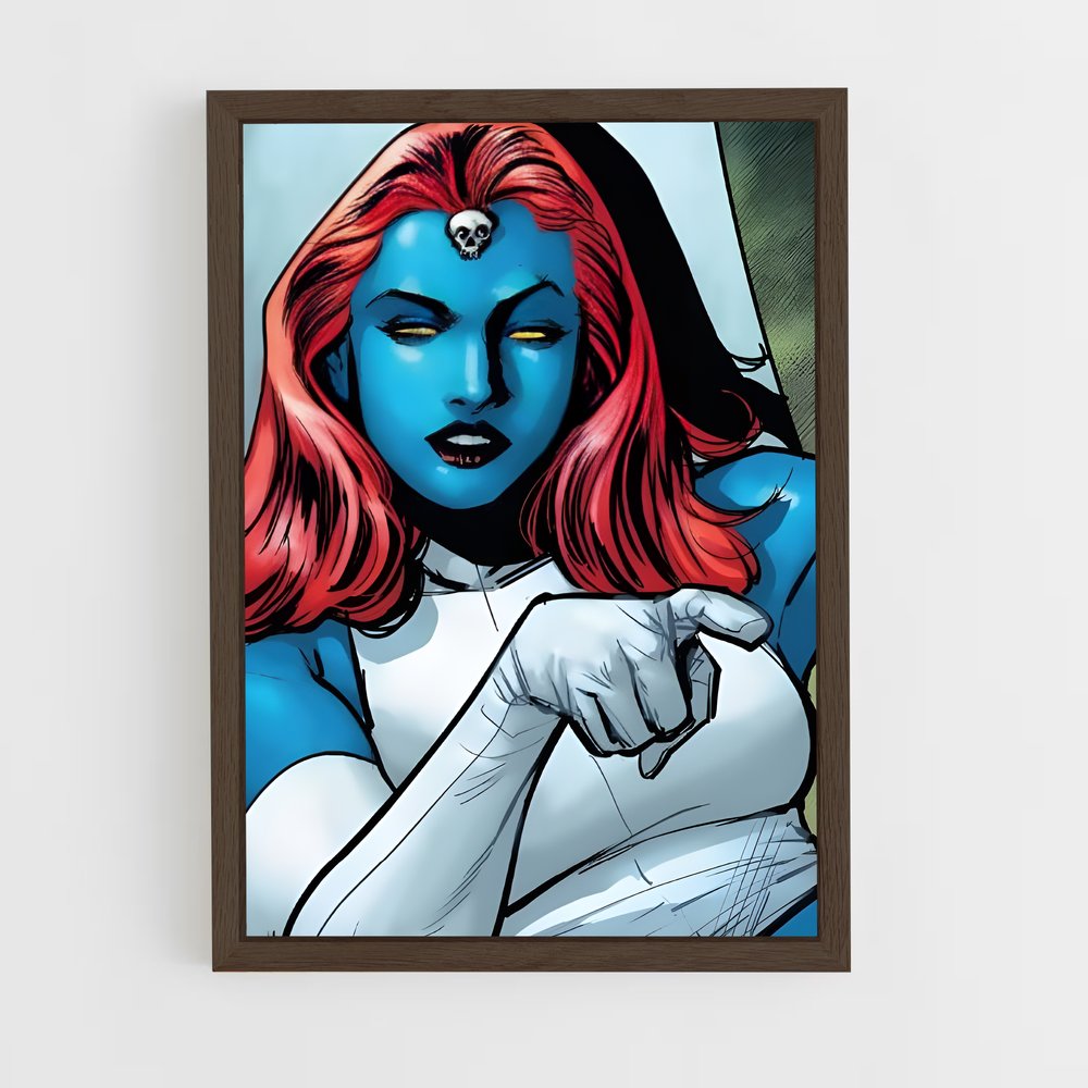 ap-mystique x-men-1 cadre Bois foncé