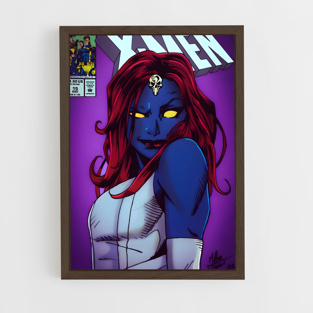 ap-mystique x-men-3 cadre Bois foncé