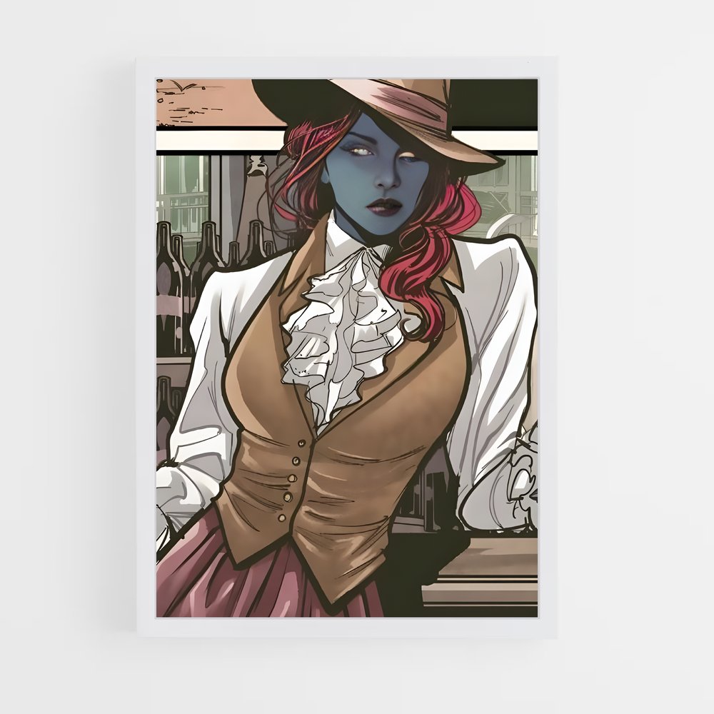 ap-mystique x-men-5 cadre Blanc