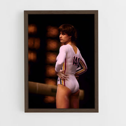ap-nadia comaneci-4 cadre Bois foncé