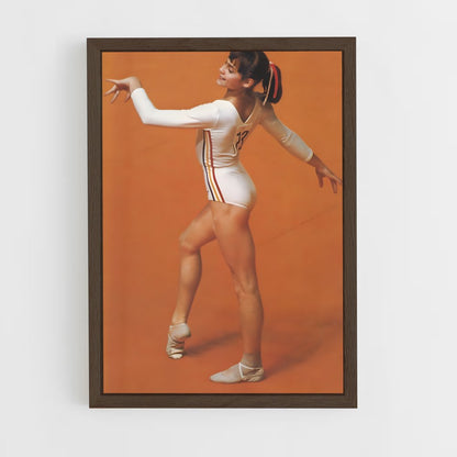 ap-nadia comaneci-8 cadre Bois foncé