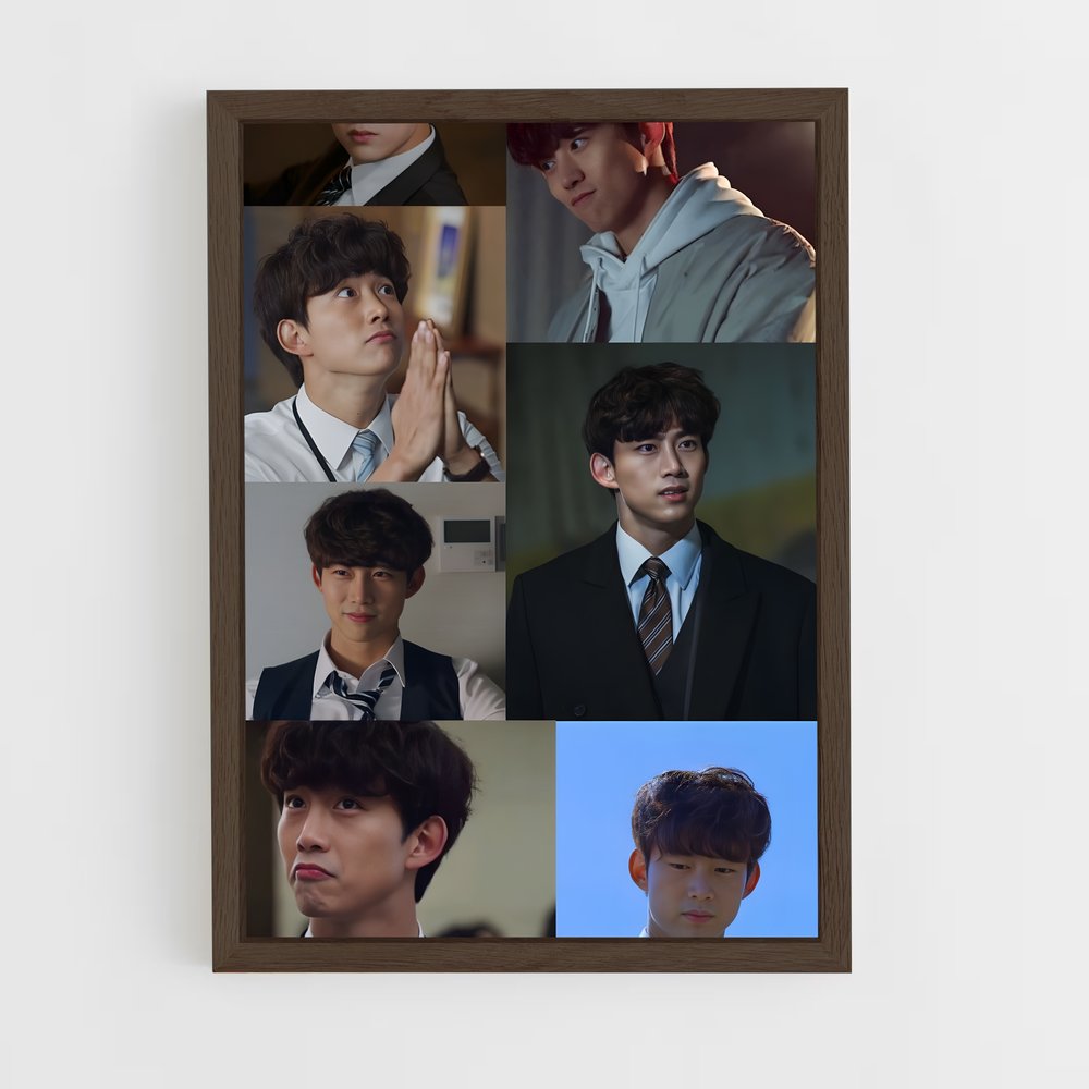 ap-nam joo sung-10 cadre Bois foncé