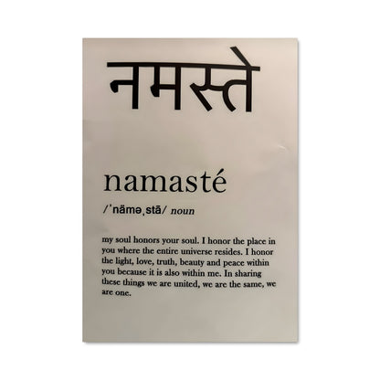 Poster Namaste Vibes