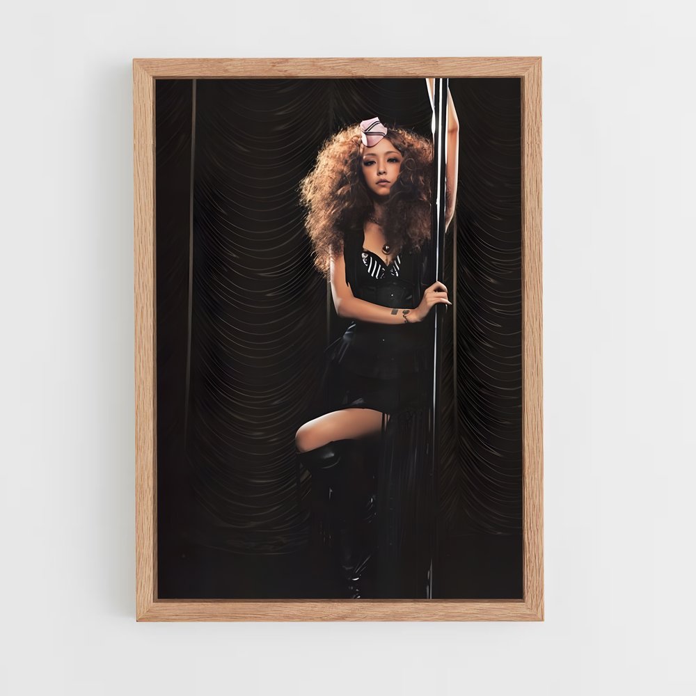 ap-namie amuro-6 cadre Bois clair