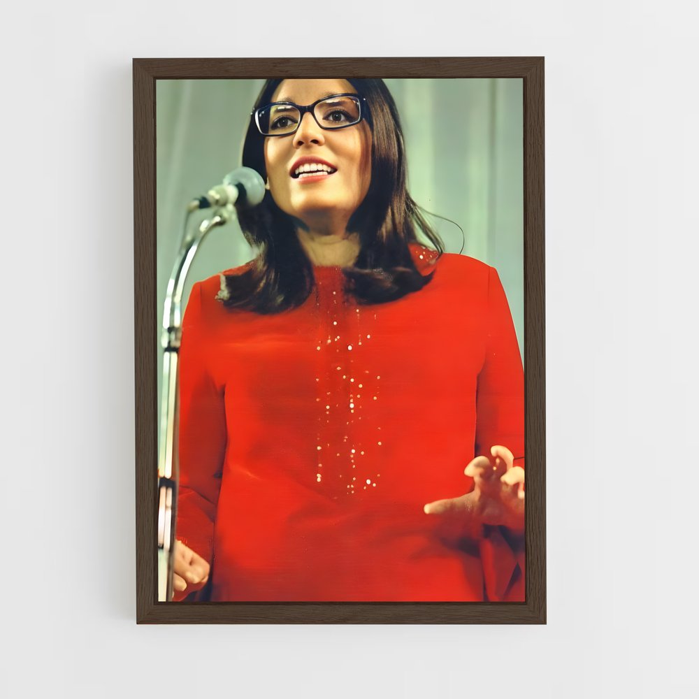 ap-nana mouskouri-4 cadre Bois foncé