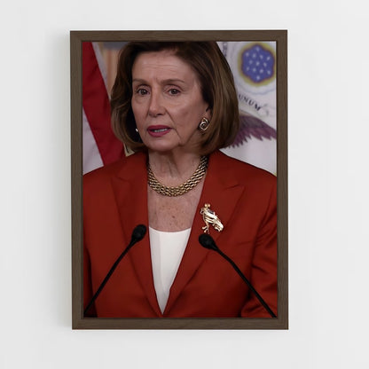 ap-nancy pelosi-3 cadre Bois foncé
