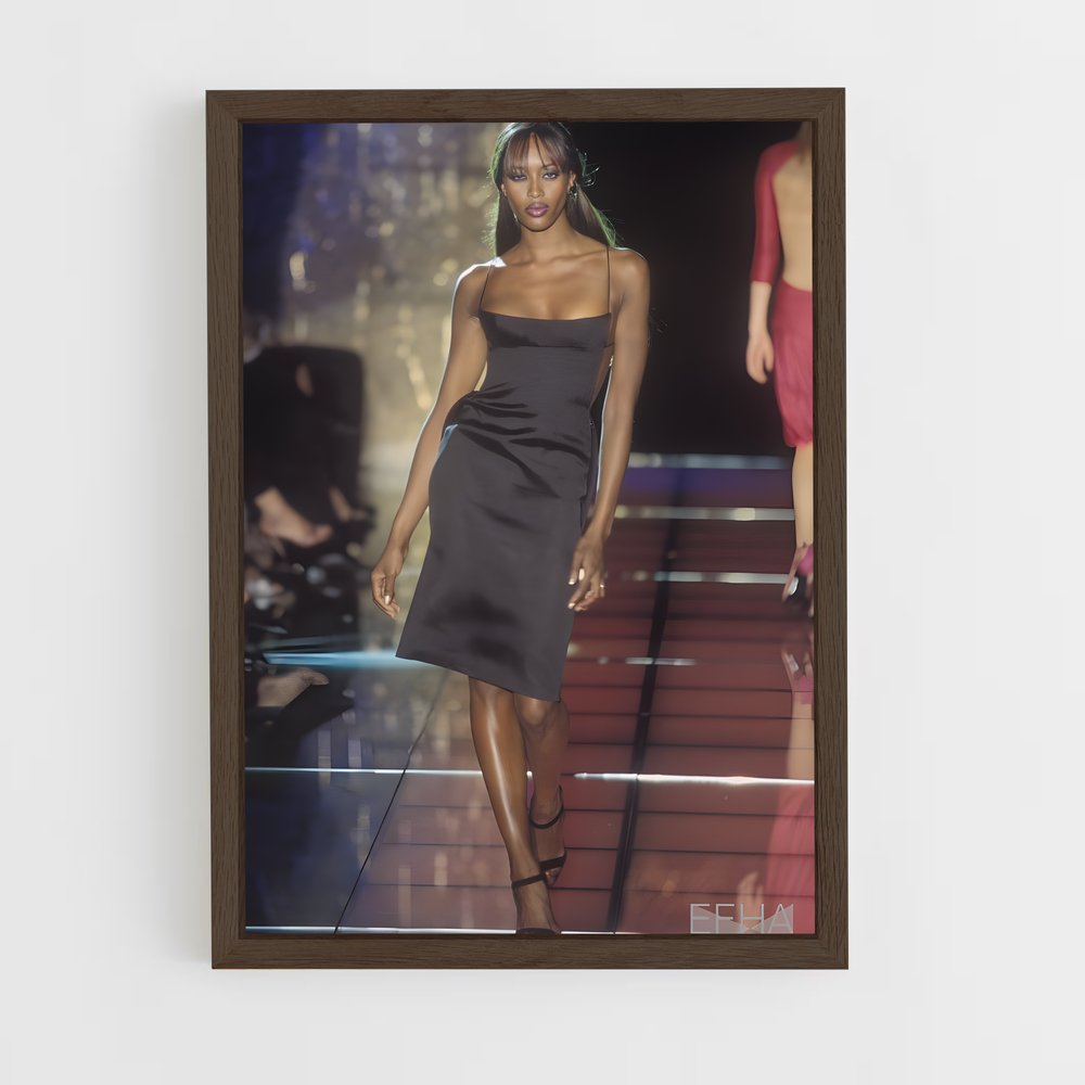 ap-naomi campbell-1 cadre Bois foncé