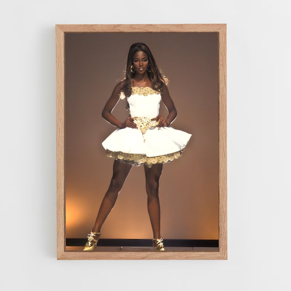 ap-naomi campbell-9 cadre Bois clair