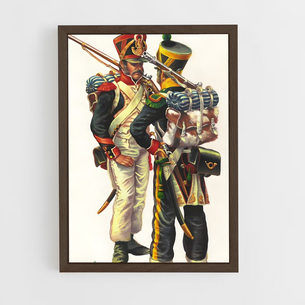 ap-napoleonic wars-4 cadre Bois foncé