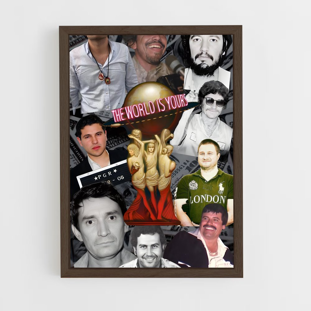 ap-narcos-4 cadre Bois foncé