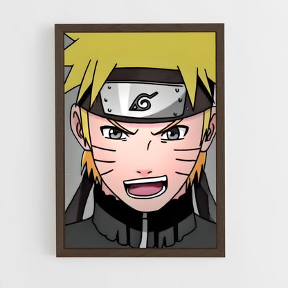 ap-naruto uzumaki-6 cadre Bois foncé
