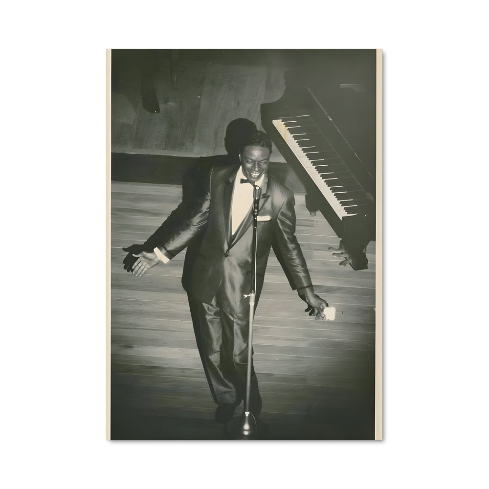 Poster Nat King Cole au Piano