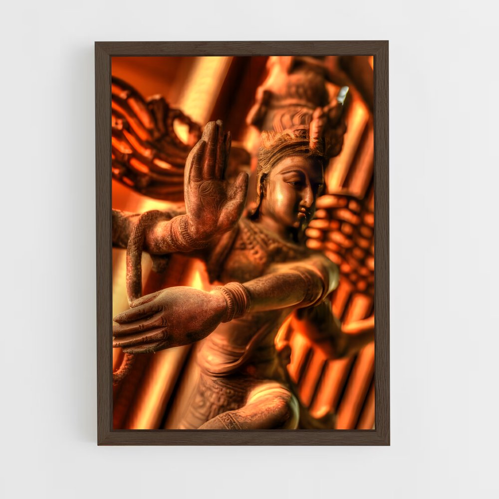 ap-nataraja-11 cadre Bois foncé