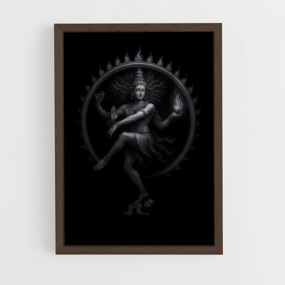 ap-nataraja-5 cadre Bois foncé
