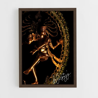 ap-nataraja-8 cadre Bois foncé