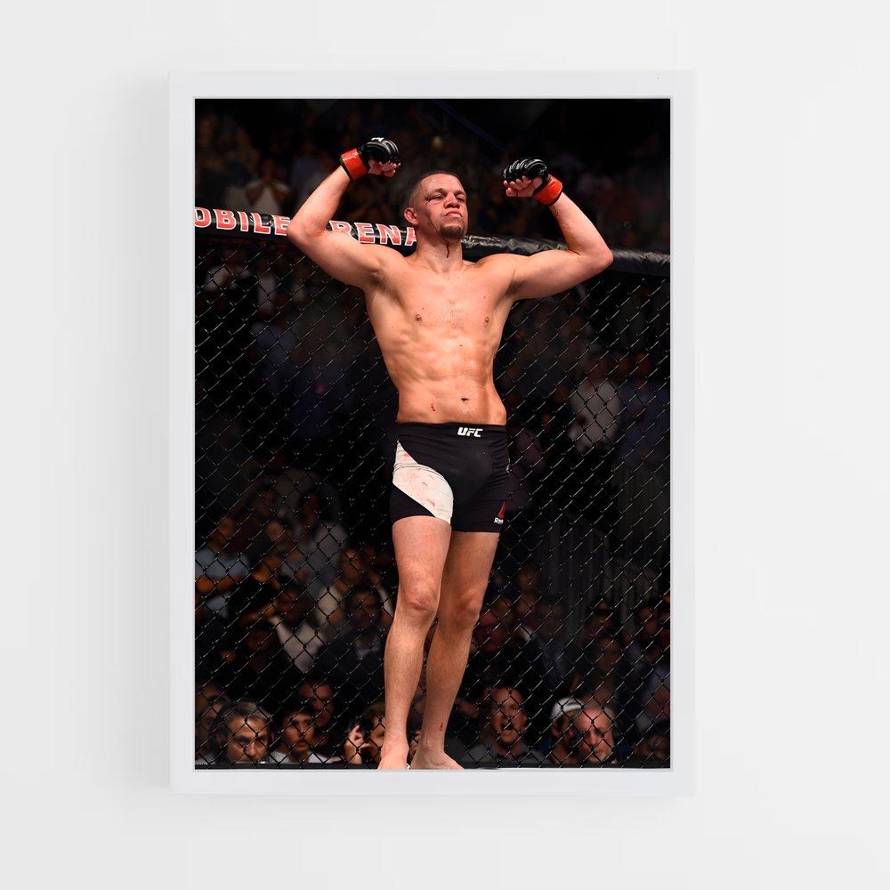 ap-nate diaz-10 cadre Blanc