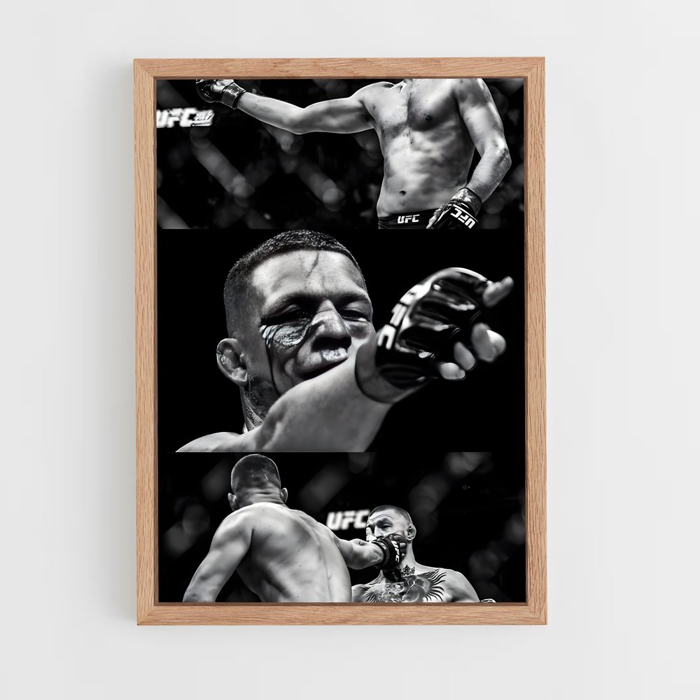 ap-nate diaz-11 cadre Bois clair