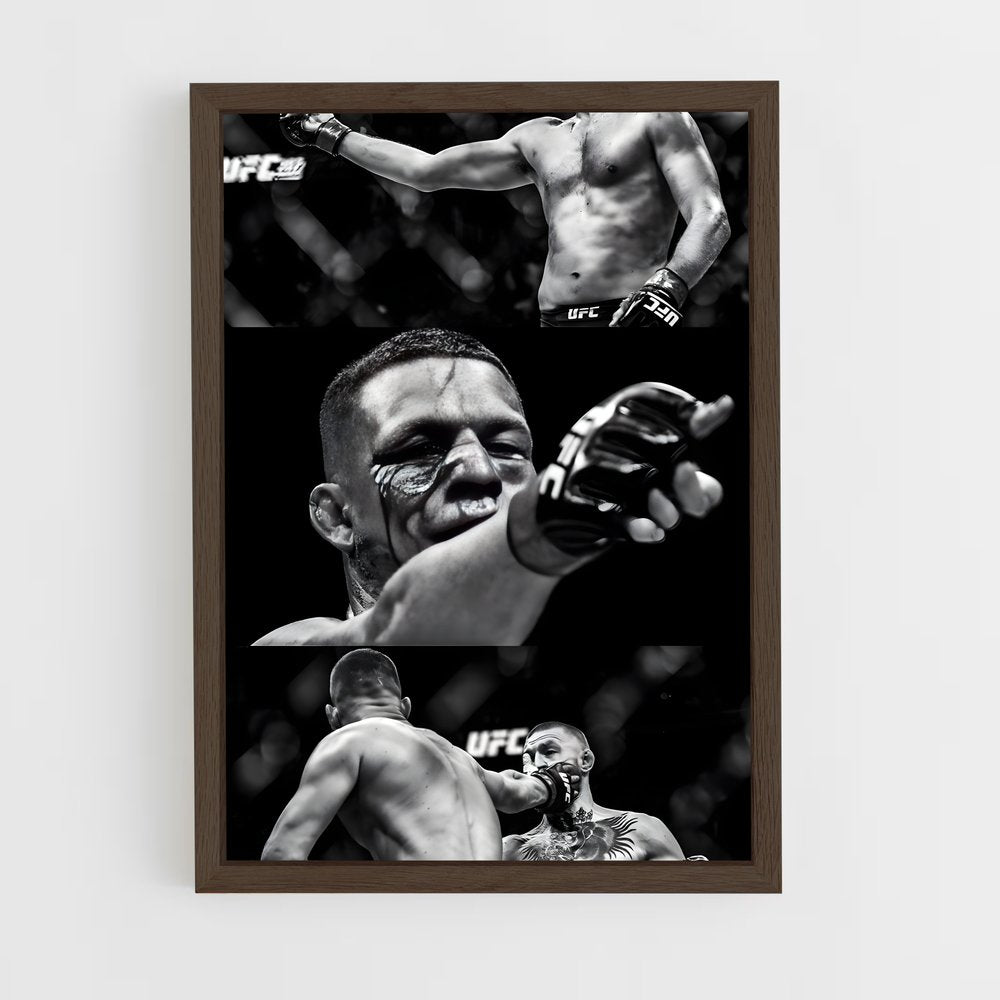 ap-nate diaz-11 cadre Bois foncé