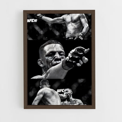 ap-nate diaz-11 cadre Bois foncé