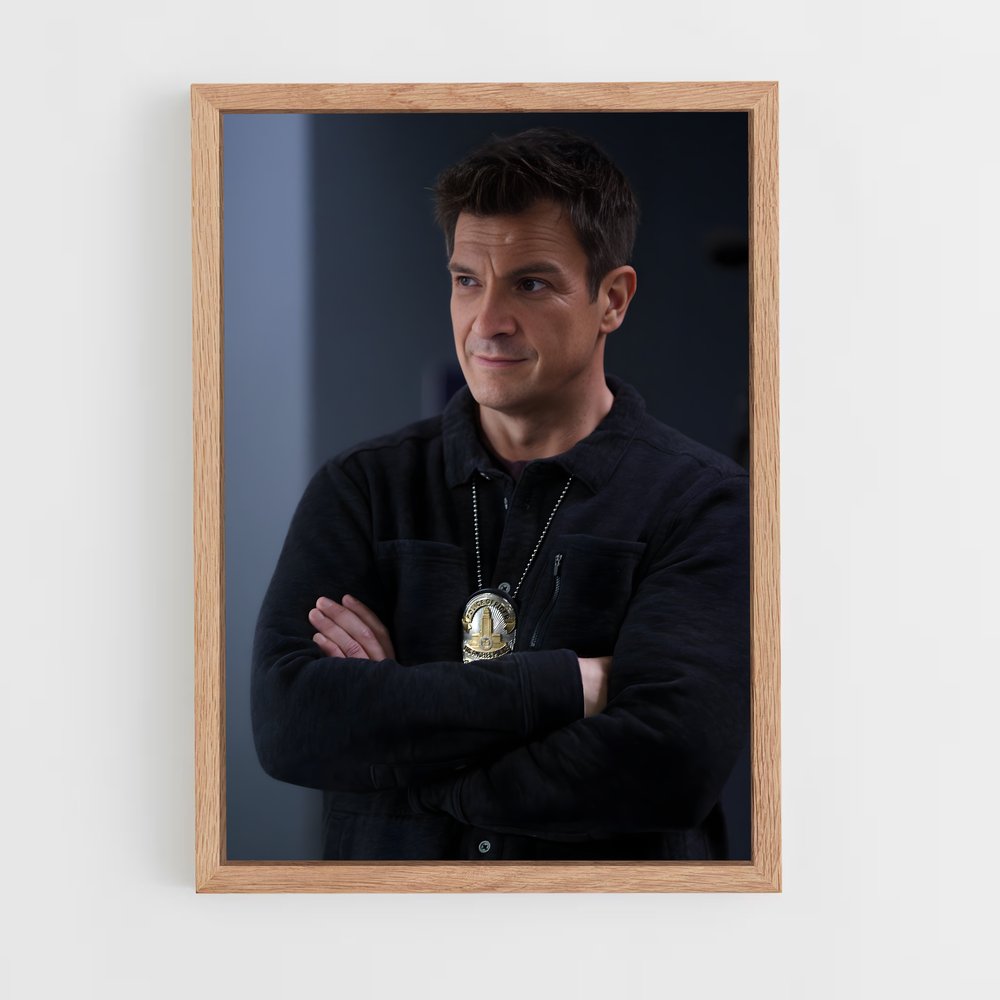 ap-nathan fillion-5 cadre Bois clair