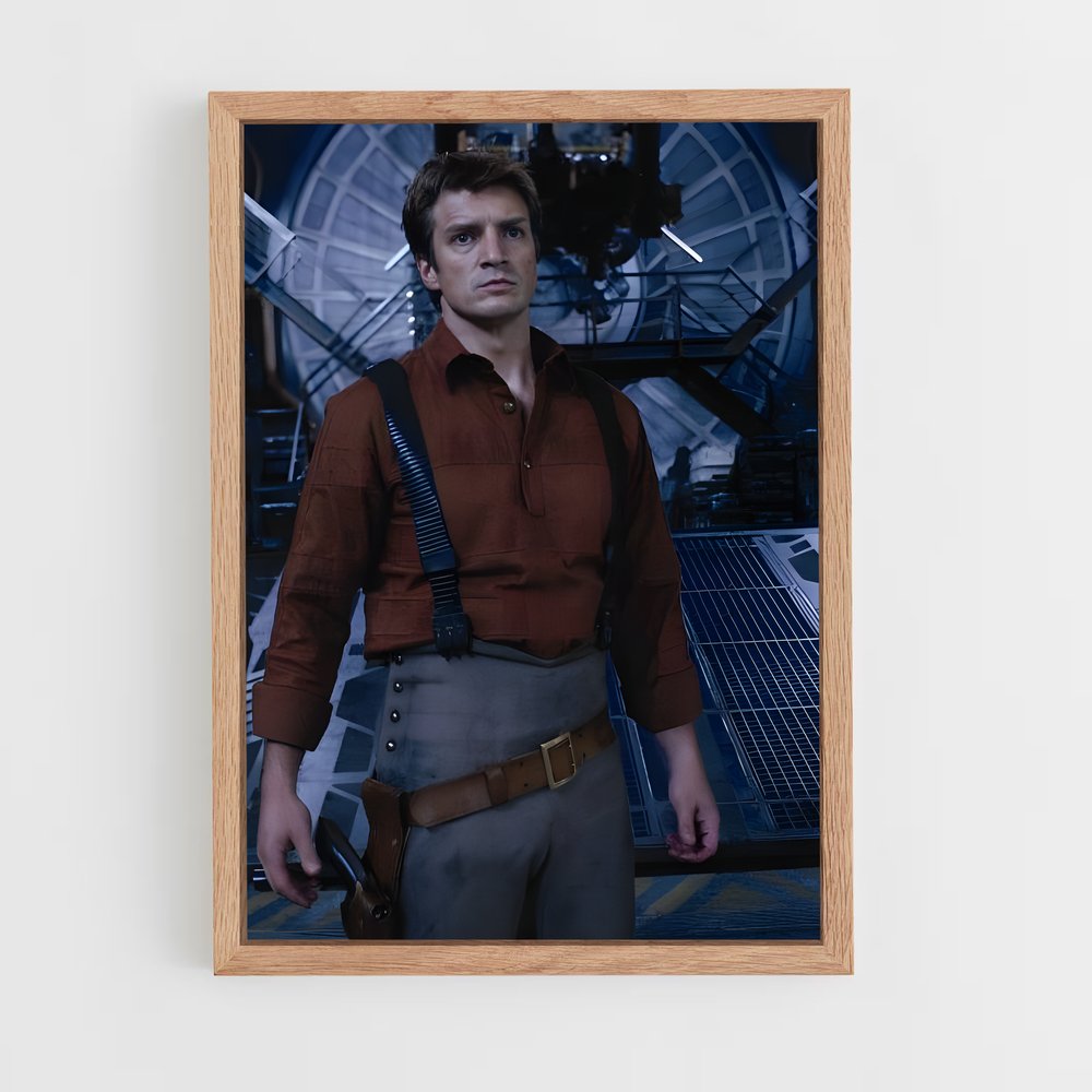 ap-nathan fillion-6 cadre Bois clair