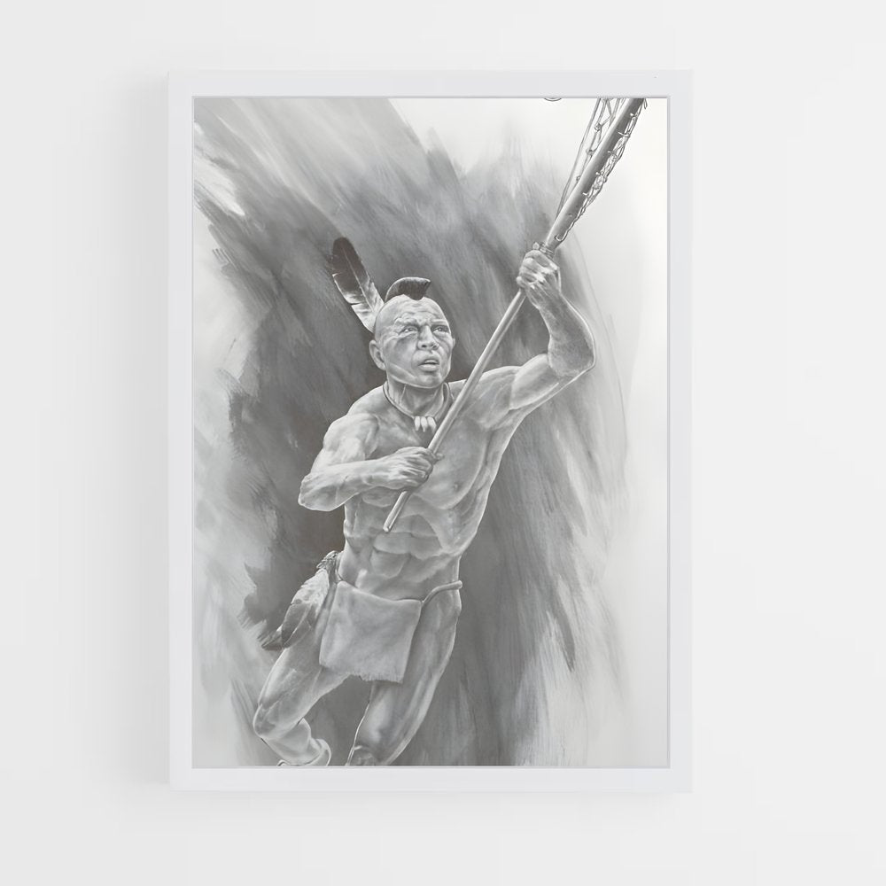 ap-native american lacrosse heritage-2 cadre Blanc