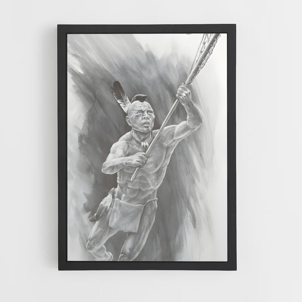ap-native american lacrosse heritage-2 cadre Noir