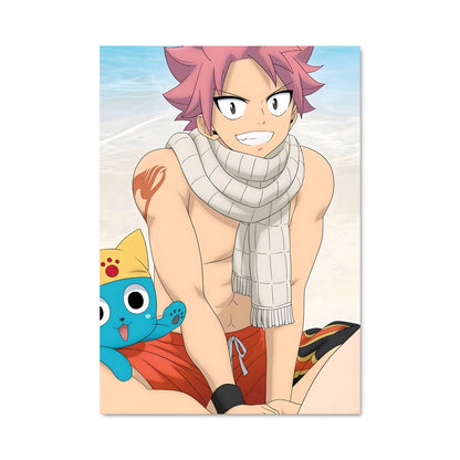 Poster Natsu sur la Plage
