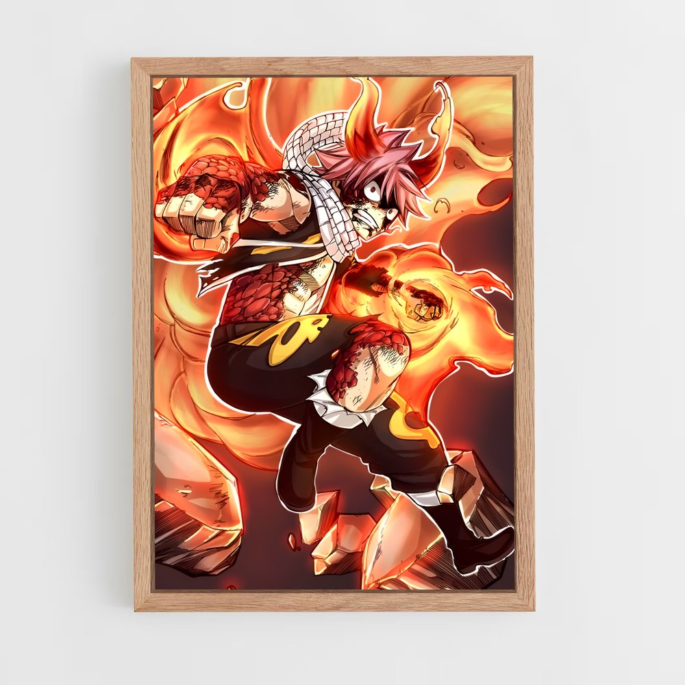 ap-natsu dragneel-10 cadre Bois clair