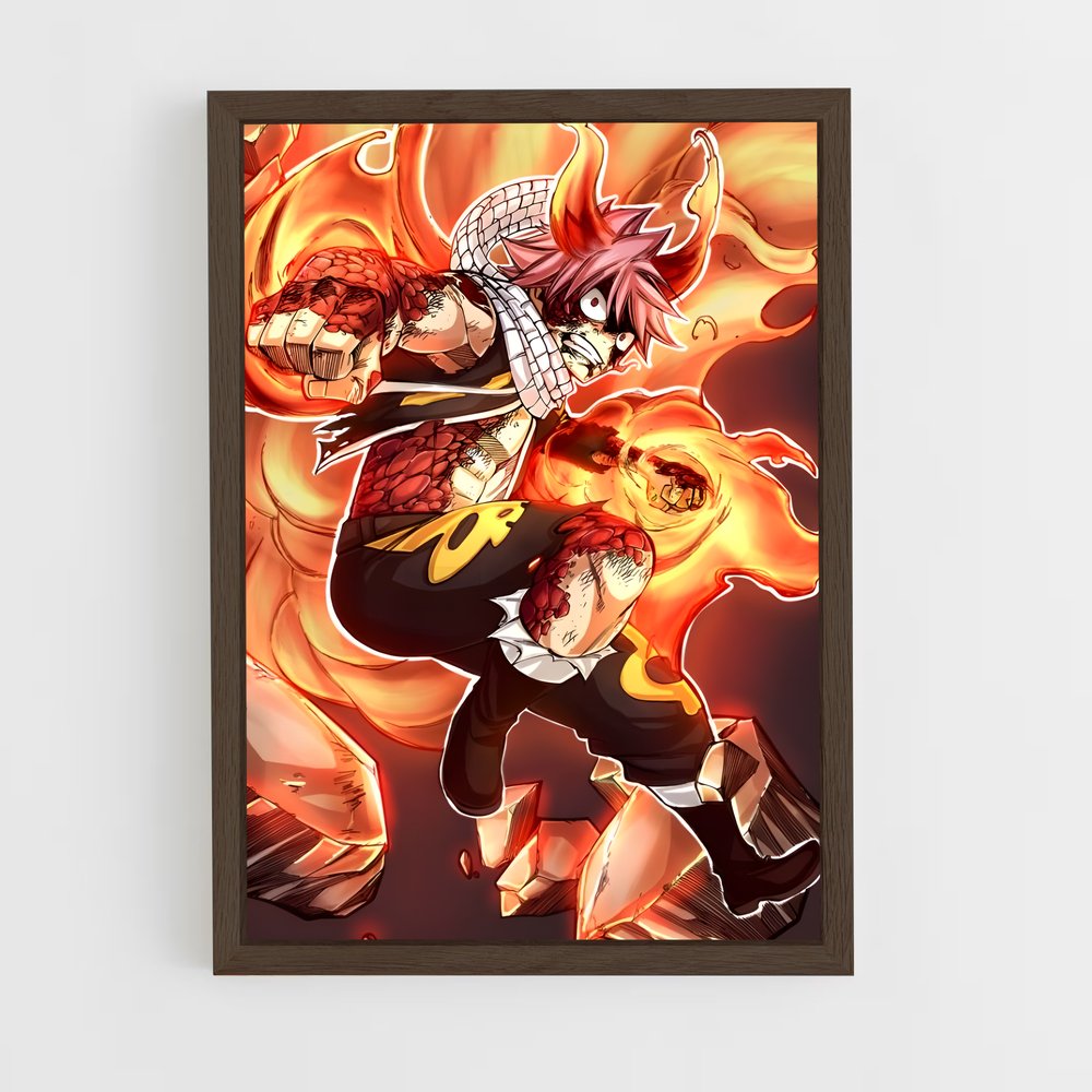 ap-natsu dragneel-10 cadre Bois foncé