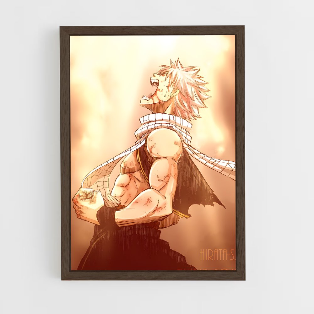 ap-natsu dragneel-3 cadre Bois foncé