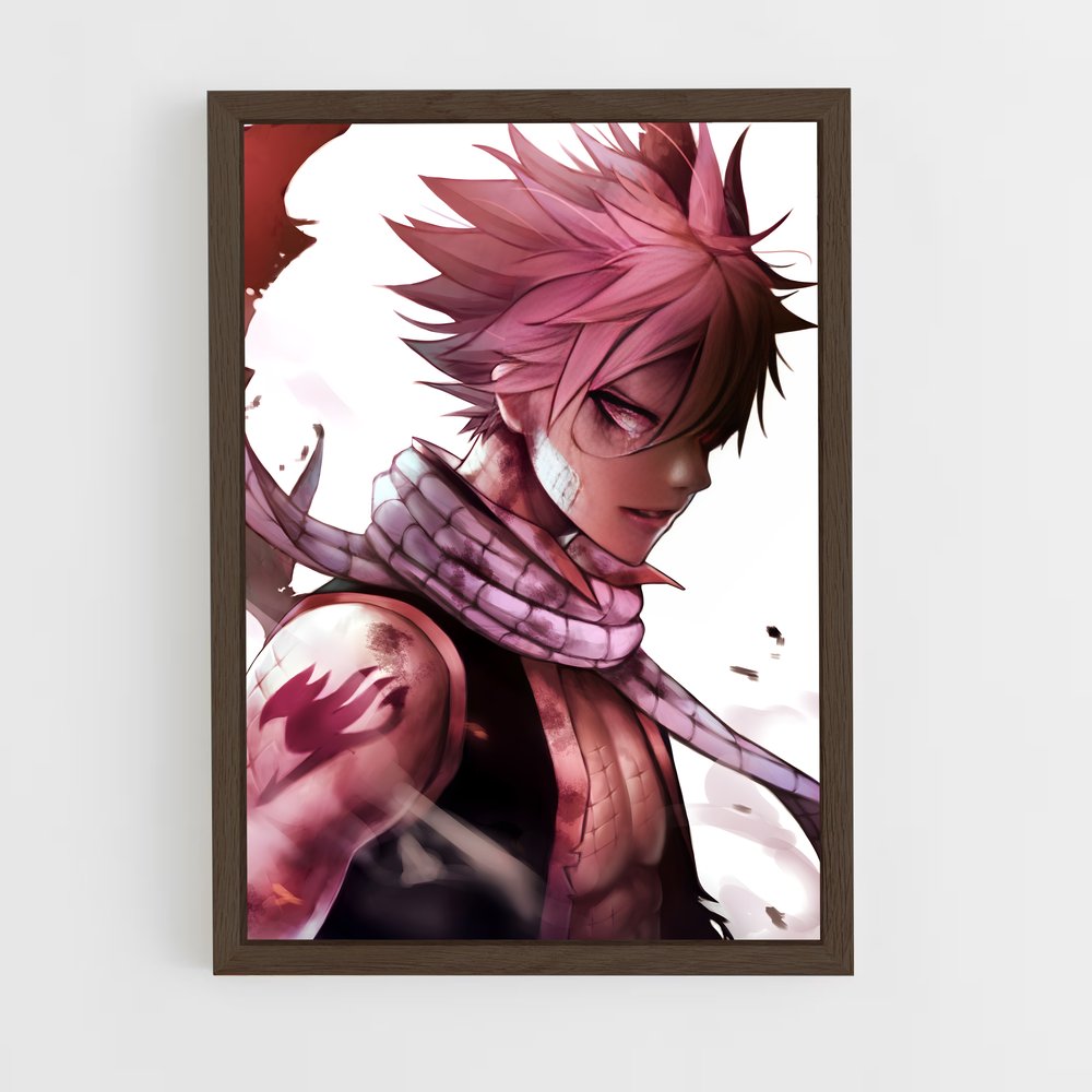 ap-natsu dragneel-8 cadre Bois foncé