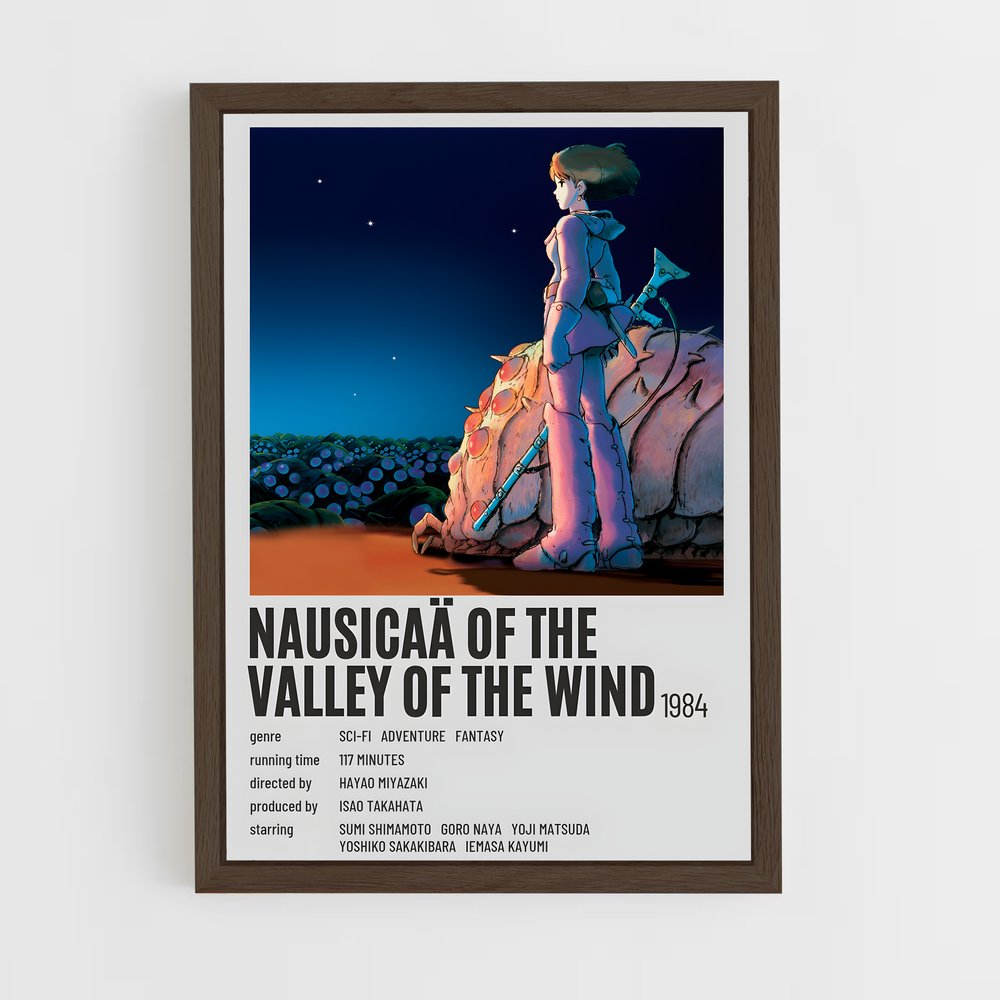 ap-nausicaa of the valley of the wind-4 cadre Bois foncé