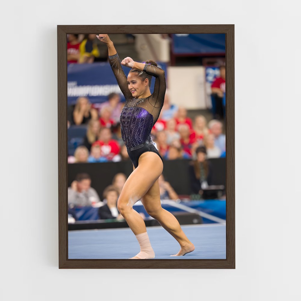 ap-ncaa championships gymnastics-3 cadre Bois foncé