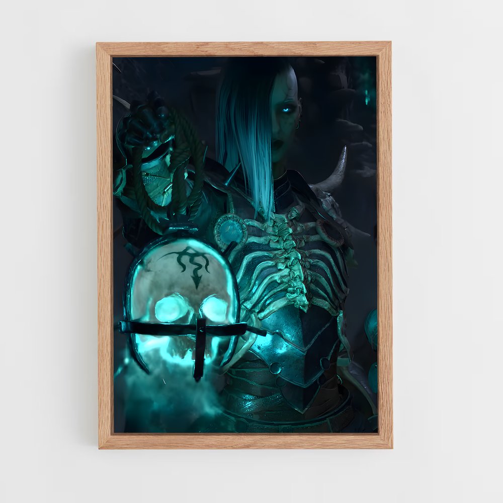 ap-necromancer diablo-4 cadre Bois clair