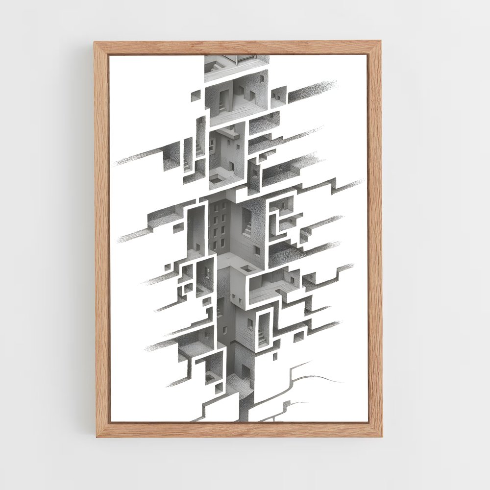 ap-negative space-1 cadre Bois clair