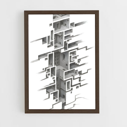 ap-negative space-1 cadre Bois foncé