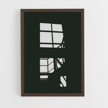 ap-negative space-2 cadre Bois foncé