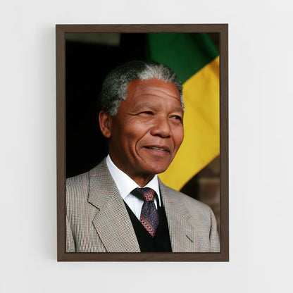 ap-nelson mandela-1 cadre Bois foncé