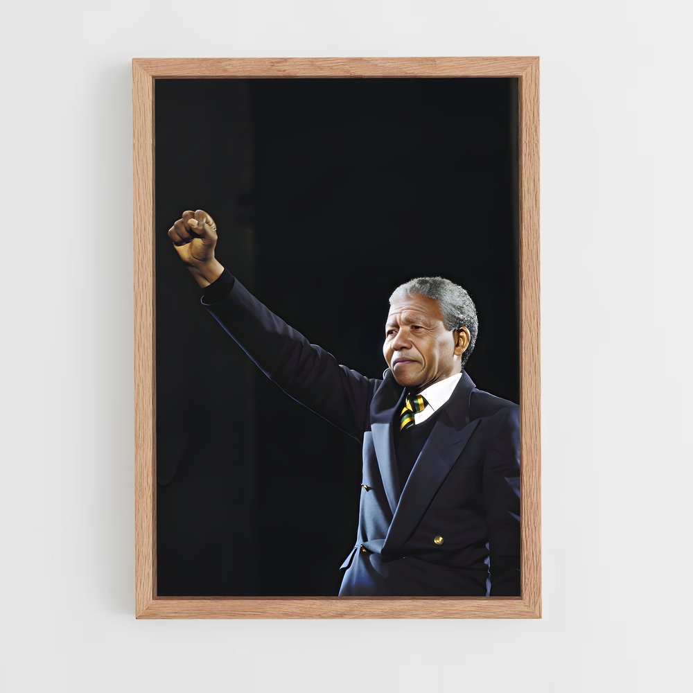 ap-nelson mandela-2 cadre Bois clair