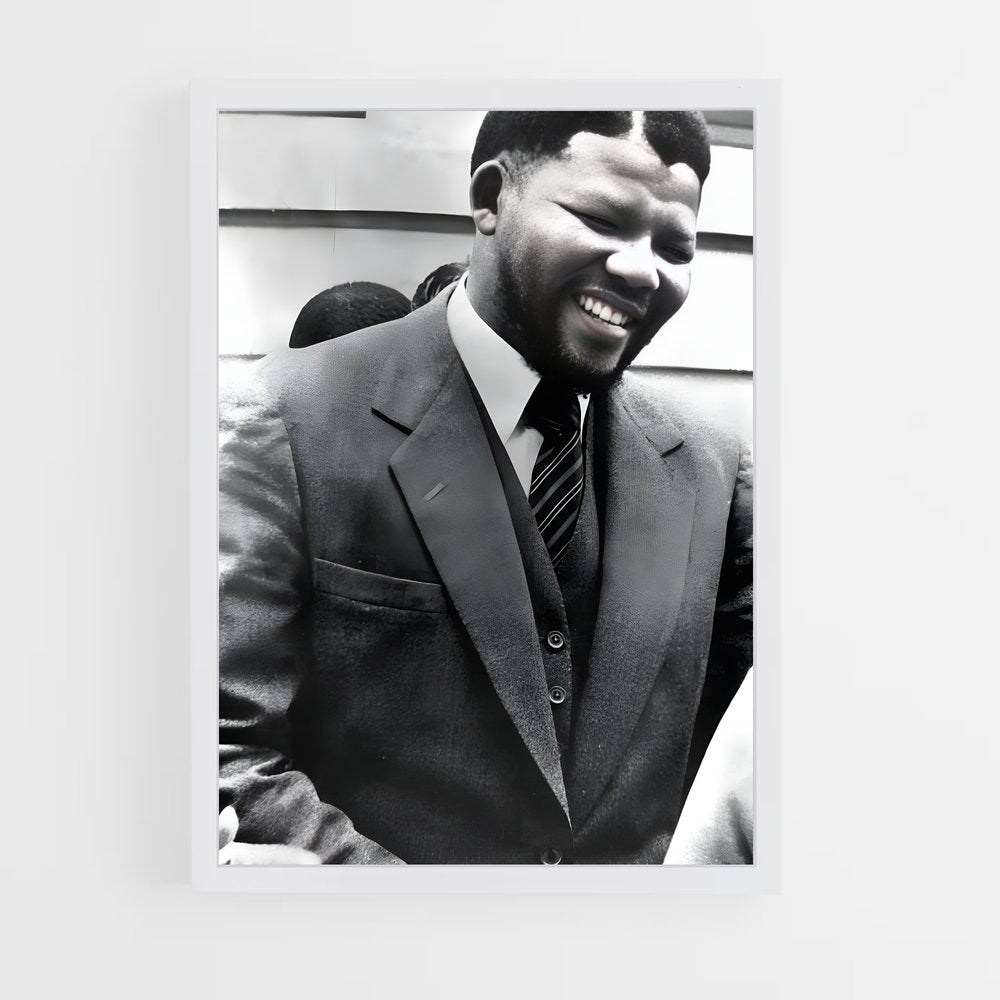 ap-nelson mandela-8 cadre Blanc