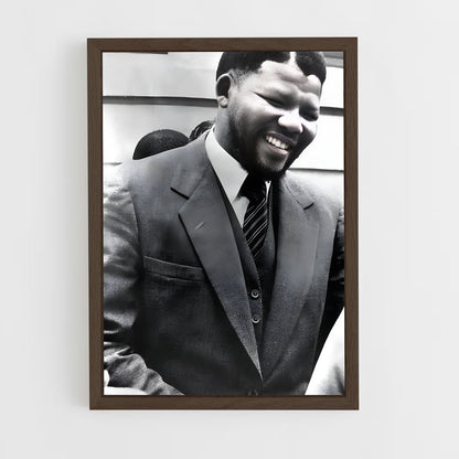 ap-nelson mandela-8 cadre Bois foncé