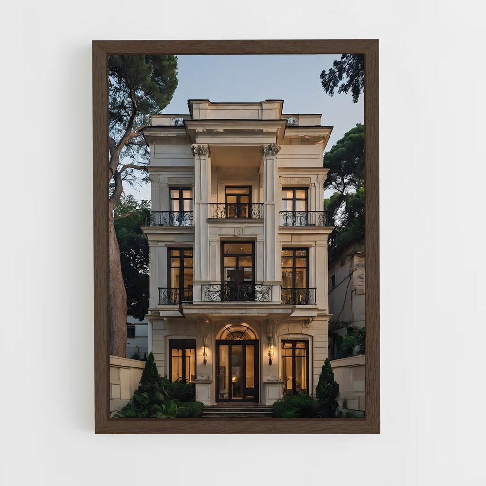 ap-neoclassical architecture-3 cadre Bois foncé