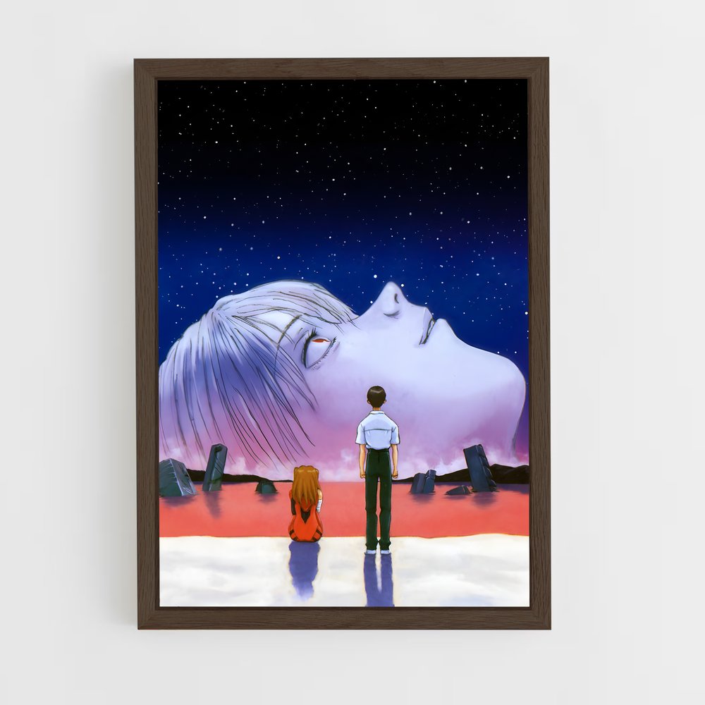 ap-neon genesis evangelion-1 cadre Bois foncé